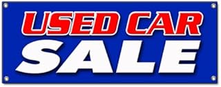 Used CAR Sale Banner Sign Cars Sell Sales use Old Vehicles for Sale Sold Signs