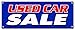 Used CAR Sale Banner Sign Cars Sell Sales use Old Vehicles for Sale Sold Signs