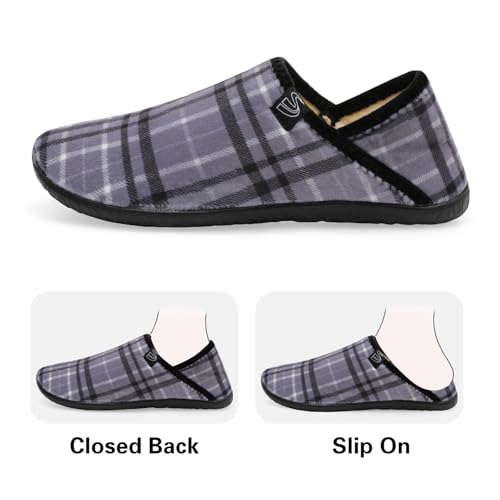 Image of Spesoul Fuzzy House Slippers for Women Men Indoor Closed Back Lightweight Cozy Faux Furry Lining Barefoot House Shoes Slipper Socks for Bedroom Home Office Yoga Outdoor Walking Shoes
