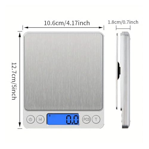 Báscula electrónica con display LCD 3 kg miniatura 6