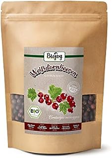 Biojoy Organiczne owoce głogu herbata, suszone (odpowiedni do herbaty) (Crataegus pentagyna) (500 gr)