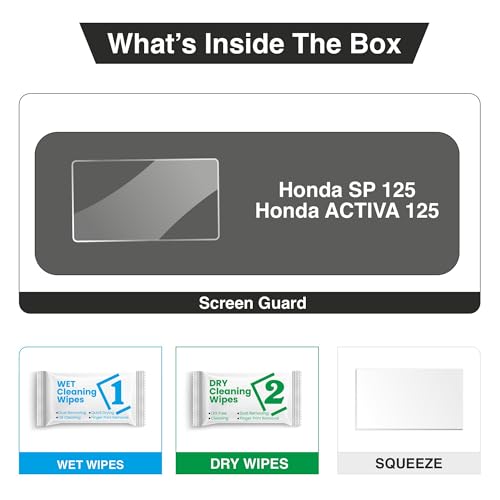 Image of RGY Screen Guard For Honda SP 125 Bike | Activa 125 Scooty Instrument Cluster Protector (2025) (Clear)