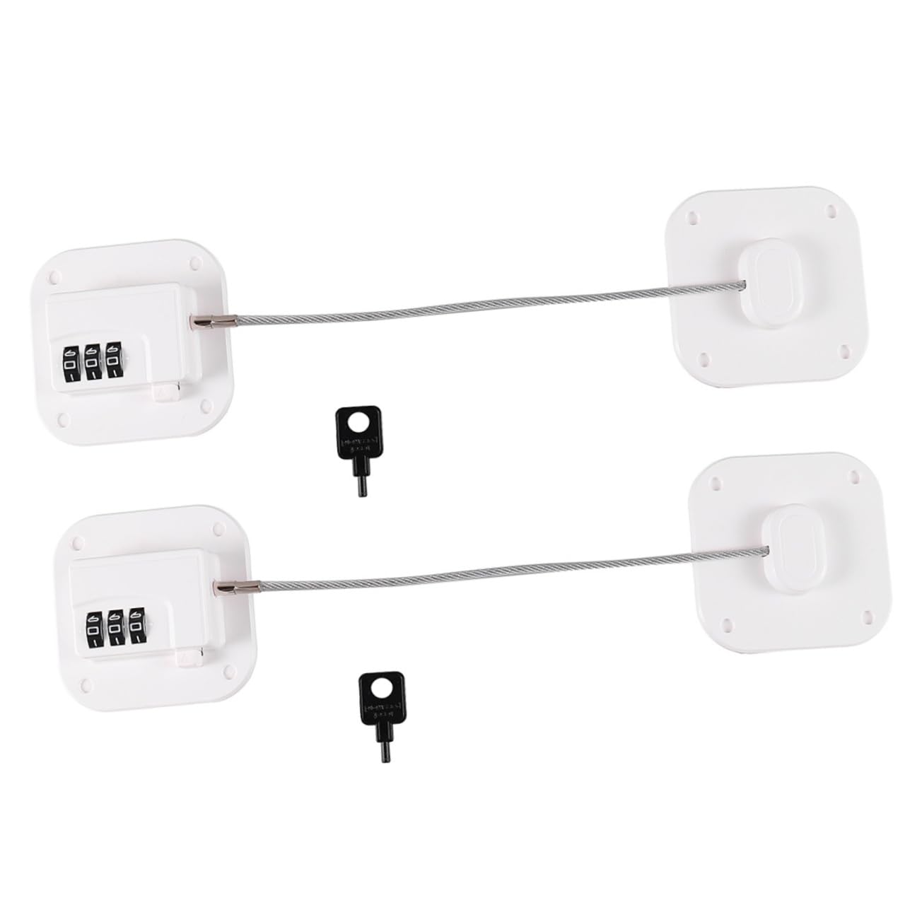ibasenice 6pezzi Serratura Di Sicurezza Per Frigorifero Da Facile Installazione Design Elegante Protezione Per Materiali Resistenti e Durevoli