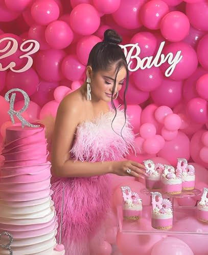 Image of Pink Balloons Metallic Pink Balloon, 60Pcs 12Inch Chrome Deep Light Pearl Hot Pink Latex Balloons for Birthday,Wedding,Baby Shower,Galentines day Decorations