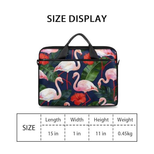 Bolso para portátil Flamingo con correa para hombro 14-15 pulg miniatura 2