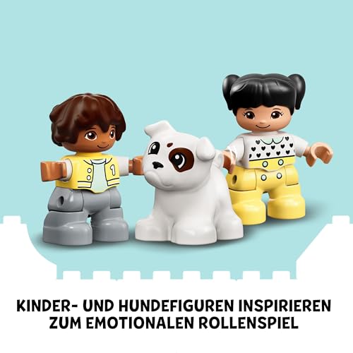 LEGO DUPLO Zahlenzug – Zählen Lernen – Spielzeug für Kleinkinder - Lernspielzeug für Kinder - Bunte Zahlenbausteine und 2 Spielfiguren – Kreatives Geschenk für Jungen & Mädchen ab 1 Jahr - 10954