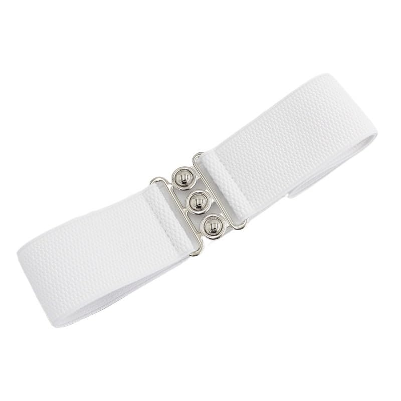 Women's Elastic Buckle Belt Dress Decorative Waist Seal Elastic Wide Waist Seal