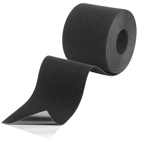 JazRvr Kit de réparation pour capote de cabriolet - 5 cm x 1,6 m - Forte adhérence pour tissus et cuir - Utilisation polyvalente