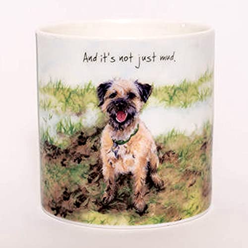 Little Dog Laughed Border Terrier That's Not Just Mud China Mug in Gift Box LDM43