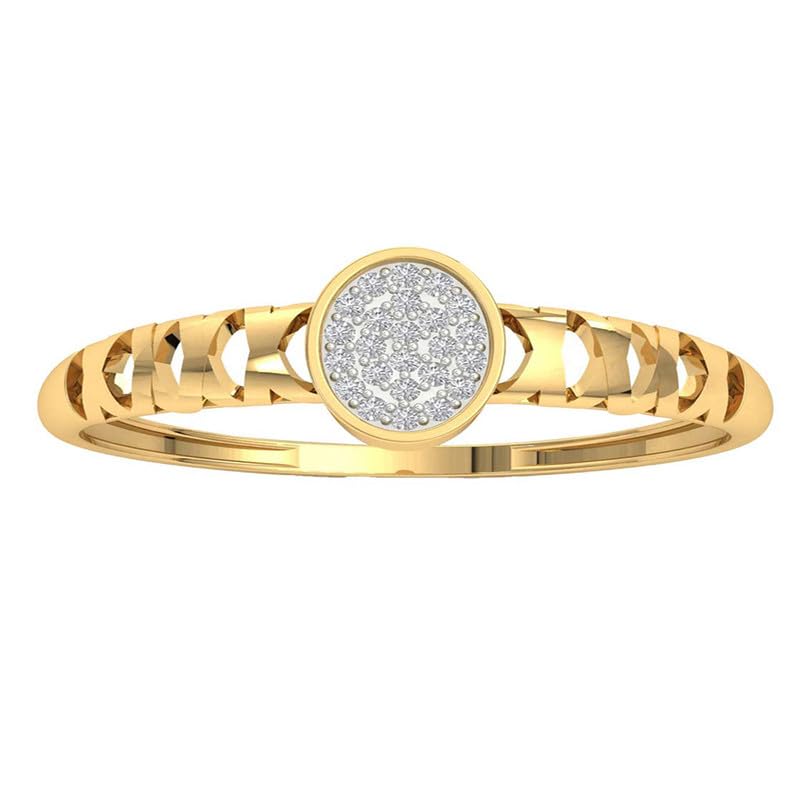 Image of DISHIS 14K /18K Yellow Gold Diamond Ring for Women