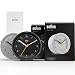 Produktbild Braun Klassischer Black/White Analog Wecker Zuhause Geschenke mit Schlummerfunktion und Licht, kompakte Größe, ruhiges Quarzuhrwerk, Crescendo Beep Alarm in Schwarz, Modell BC12B, BC12W (2er Pack)