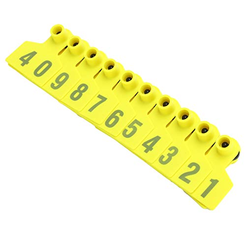 No.001?100 Farm Ear Tag Livestock Ear Tag Labels Set Poultry Breeding Supplies