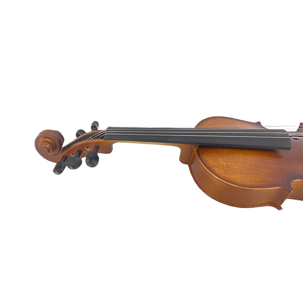 Yinfente Alto acoustique à 5 cordes de 40,6 cm pour étudiants, débutants, instrument d'alto complet professionnel fabriqué à la main avec étui, archet du Brésil, chiffon de nettoyage, chevalet, cordes