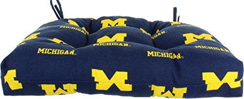 Image of Everything Comfy College Covers Michigan Wolverines Indoor Outdoor Seat Cushion Patio D Cushion
