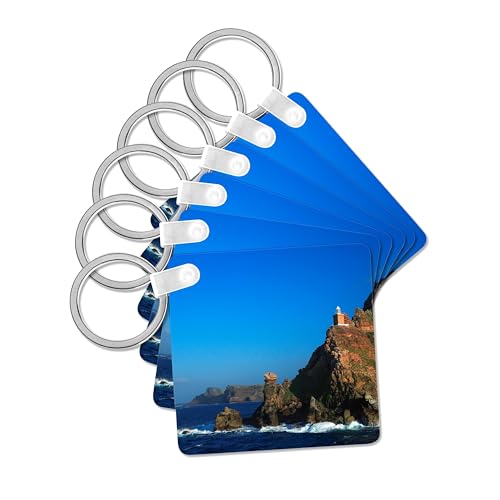 3dRose, Cape Point aerial, Table Mountain NP, Cape Town, Western Cape., set of 2 Key Chains