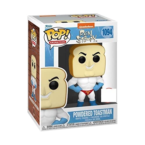 Funko Pop Animation Ren & Stimpy Powdered Toast Man, Blue - Image 3
