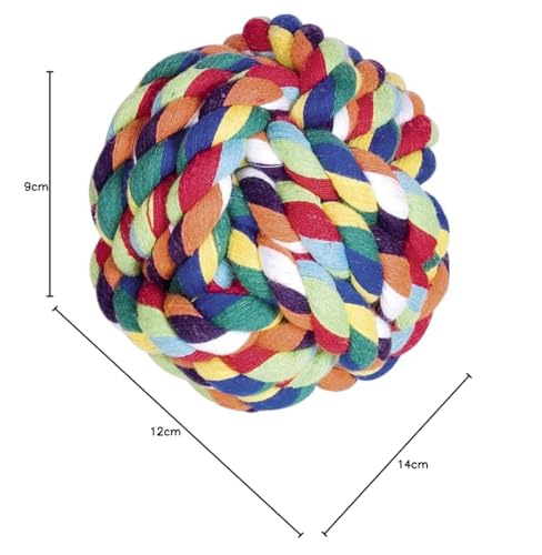 Nobby Rope Toy, Ball, bunt Ø 10,0 cm, 280 g, 1 Stück