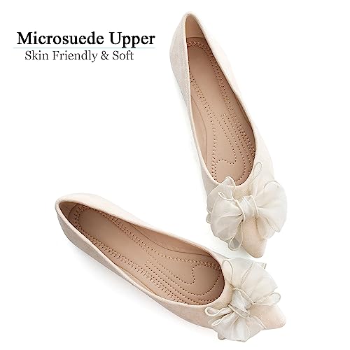 Image of Dear Time Women's Ballet Flats Dress Ballet Shoes Slip on for Office Work Comfortable Shoes