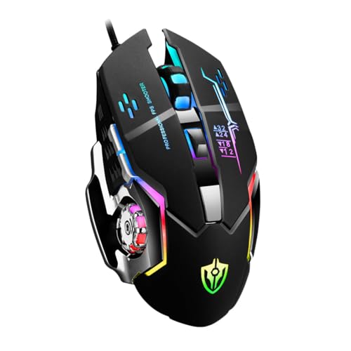 ARTIBETTER LED Gaming Mouse with Claw-Grip Design, Optical Sensor, Thumb Buttons and Metal Construction