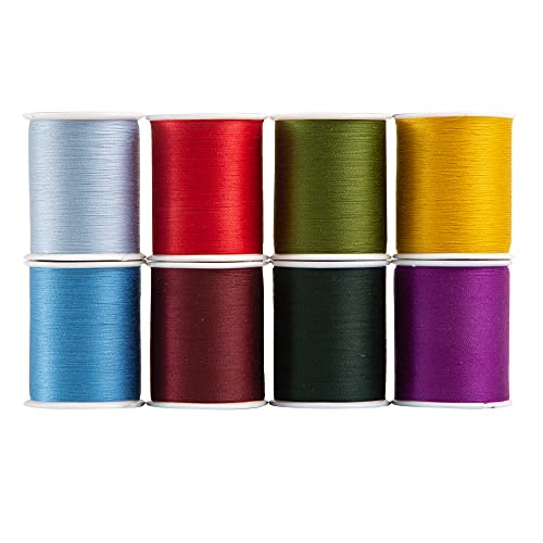Superior Threads Sew Complete Polyester Sewing Quilting Thread 300 Yard Spool 8-Pack (Winter)