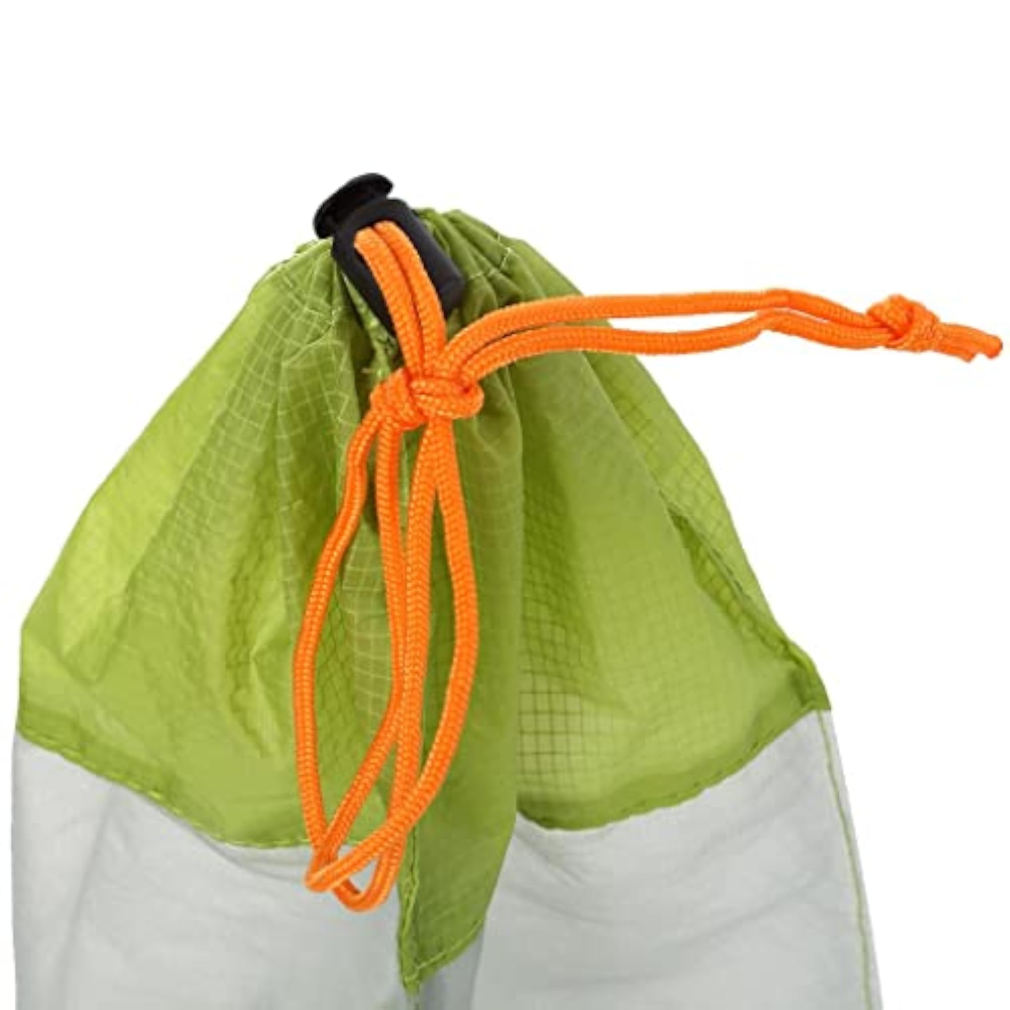 Drawstring Stuff Mesh Sack Storage Bag, Green