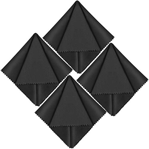 4x GRUTTI microvezeldoekjes 40x40CM - voor LCD-schermen, lenzen, tablets, notebooks, brillen, mobiele telefoons, tv's, Apple iPad, iPhone en andere delicate oppervlakken