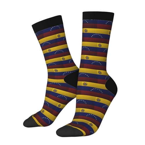 Flag Of Venezuela State Socks For Men Women Gift Sport Crew Socks Funny Wicking Socks