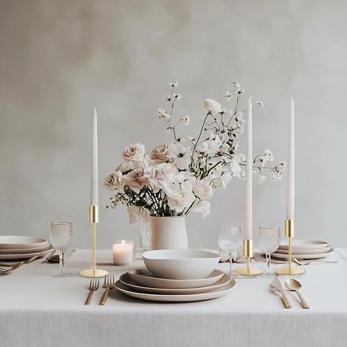 ECHFSM Gold Taper Candlestick Holders,Taper Candle Holders Set of 6,Metal Taper Candle Sticks Stand Holders,Modern Decorative Candle Holders for Wedding Certerpieces,Festive, Mantel,Home,Party by ECHFSM - Image 8