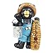 Exhart Garden Statue, Solar Black Bear Garden Sculpture with Welcome Beehive Sign, LED Bumblebees Jar, Outdoor Lawn and Yard Decoration, 7.5 x 6 x 12.5 Inch
