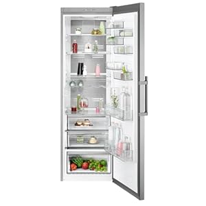 AEG 8000 Freistehender Kühlschrank ORK8M391DX - 389L, 1860mm, 360° Cooling, LED-Beleuchtung, Inverter Kompressor, CustomFlex Türfächer, ExtraChill Schublade, QuickDoor (Silber)