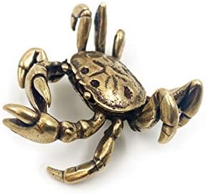 Brass Crab Figurine ,Animals Brass Decor Ornaments Home Tea Table Feastival Decorations, Decorative Ornaments for Living Room, Bedroom