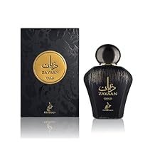 Khadlaj Zayaan Gold Spicy, Fruity, Aromatic, Amber Eau de Parfum Spray Long-Lasting Fragrance for Men, 3.4 Ounce / 100ml