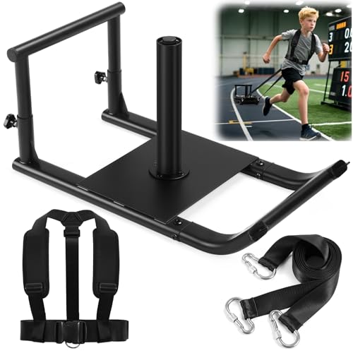 GADFISH Medium-sized Weight Sled, Adjustable Height Workout Fitness Sled for