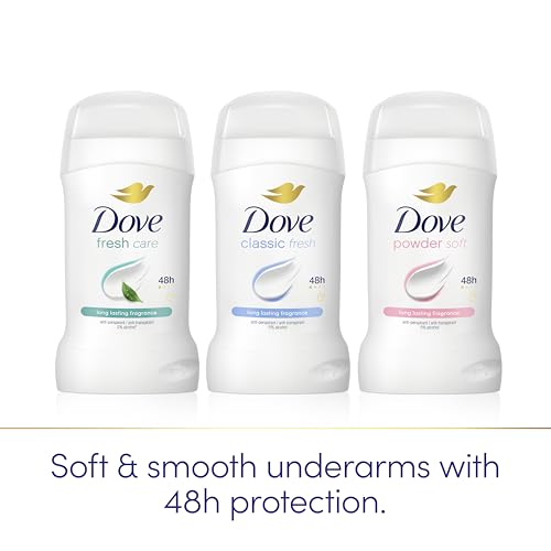 Dove Powder Soft Women's Antiperspirant Deodorant Cream Stick for 48 hour sweat protection and long-lasting fragrance with ¼ moisturising cream 50 ml - Image 5
