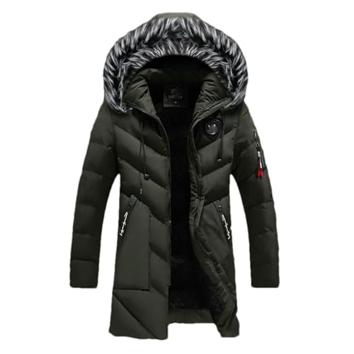 Parka con capucha para hombre ideal para tus viajes y deportes de nieve en invierno