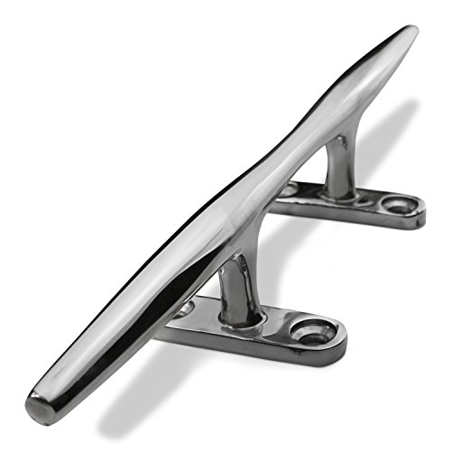 12 Inch Polished Deck Cleat 316 Stainless Steel