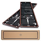 Tuning Fanatics 2X Original ALTI Giri Premium Kennzeichenhalter Rahmen Halter passend für alle Fahrzeuge (Farbe - Rot)