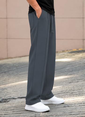 Mack Jonney Men’s Cotton Trackpants Gray DARK GREY - Image 4