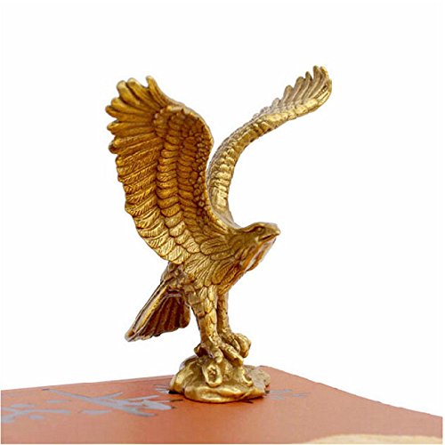 Yunhao Chinesische Bronze-Statue Adler / Falke Figur aus Messing