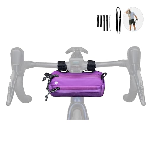 Lumiere & Co. Bolsa para manillar de bicicleta, bolsa de manillar de bicicleta, bolsa frontal de bicicleta, almacenamiento de bicicleta de montaña, accesorios de bicicleta, bolsas de manillar, bolsa