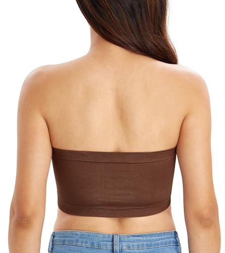 Image of DotVol Women's Underwire Bralette Non Padded Bandeau Tube Top Multiway Bra