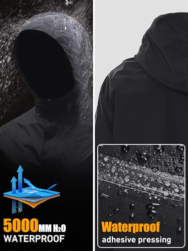 Waterproof Rain Jacket for Men, Lightweight Rain Gear, Packaged Golf Raincoat with Hood, Suitable for Travel, Fishing2
