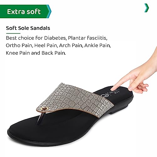 Image of ORTHO JOY Fancy doctor Sandals|| Stylish Comfortable Casual slippers for women