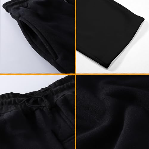 Mens 3 Pack Sweatpants Loose Fleece Casual Trousers Elastic Waist Drawstring Jogger Pants Baggy Running Sports Pants3