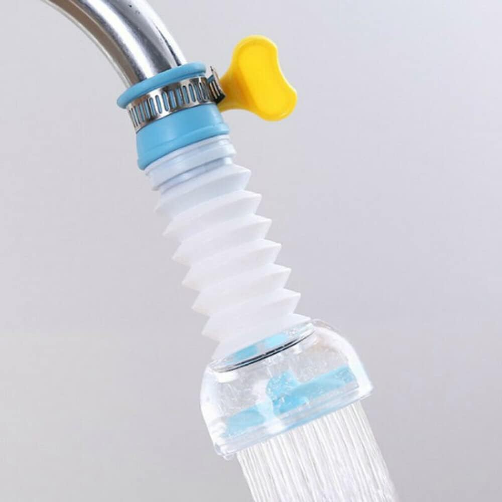 Faucet Aerator,360 ° Rotating Telescopic Water Filter Water-Saving Device Faucet Booster for Kitchen Sink Shower