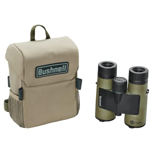 Bushnell Prime 10x42 Binocular and Vault Bino Caddy Combination Pack, Waterproof Hunting Binocular