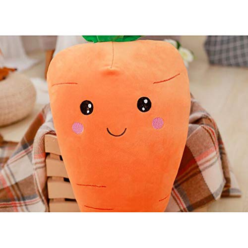 Dongcrystal 21.6 Inches Plush Carrot Pillows Stuffed Creative Vegetables Toys Smile
