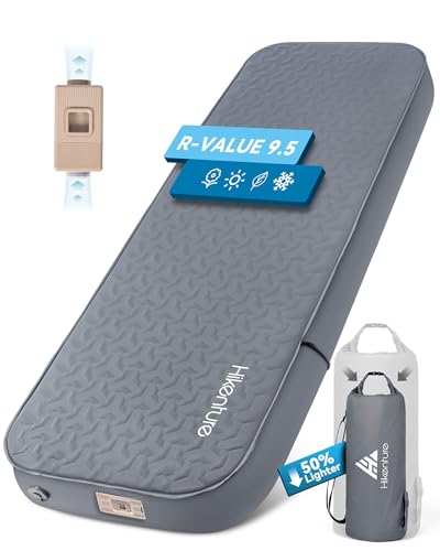 Hikenture 4" Self-Inflating Sleeping Pad with Electric Pump