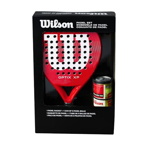 Wilson OPTIX XP Padel KIT Red - Équipement idéal pour vos loisirs de week-end