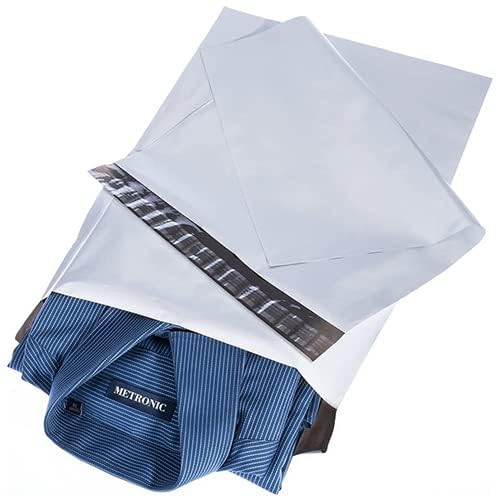 image for Metronic 200 PCS 12x15.5 White Poly Mailer Envelopes Shipping Bags wit